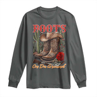 Boots On The Ground Long Sleeve Shirt Cowgirl Line Dance Western Cowboy