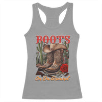 Boots On The Ground Racerback Tank Top Cowgirl Line Dance Western Cowboy
