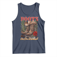 Boots On The Ground Tank Top Cowgirl Line Dance Western Cowboy