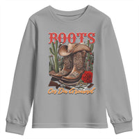 Boots On The Ground Youth Sweatshirt Cowgirl Line Dance Western Cowboy