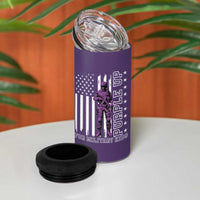 Purple Up For Military Kids 4 in 1 Can Cooler Tumbler Military Child Month