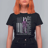Purple Up For Military Kids T Shirt For Women Military Child Month