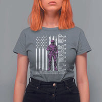 Purple Up For Military Kids T Shirt For Women Military Child Month