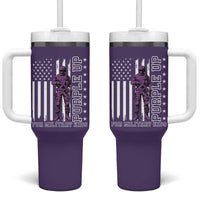 Purple Up For Military Kids Tumbler With Handle Military Child Month