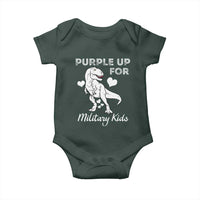 Purple Up For Military Kids Baby Onesie Military Child Month Dinosaur