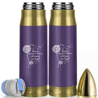 Purple Up For Military Kids Bullet Tumbler Brave Enough To Bloom Wherever We Land Month of Military Child