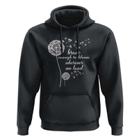 Purple Up For Military Kids Hoodie Brave Enough To Bloom Wherever We Land Month of Military Child