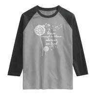Purple Up For Military Kids Raglan Shirt Brave Enough To Bloom Wherever We Land Month of Military Child