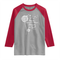 Purple Up For Military Kids Raglan Shirt Brave Enough To Bloom Wherever We Land Month of Military Child