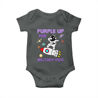 Purple Up For Military Kids Baby Onesie Military Child Month Astronaut Outer Space