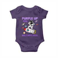 Purple Up For Military Kids Baby Onesie Military Child Month Astronaut Outer Space