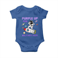Purple Up For Military Kids Baby Onesie Military Child Month Astronaut Outer Space