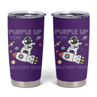 Purple Up For Military Kids Tumbler Cup Military Child Month Astronaut Outer Space