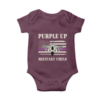 Purple Up For Military Kids Baby Onesie Month of Military Child Kids Air Force US Flag