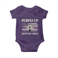 Purple Up For Military Kids Baby Onesie Month of Military Child Kids Air Force US Flag