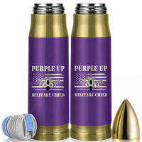 Purple Up For Military Kids Bullet Tumbler Month of Military Child Kids Air Force US Flag