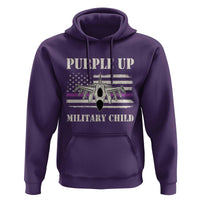 Purple Up For Military Kids Hoodie Month of Military Child Kids Air Force US Flag