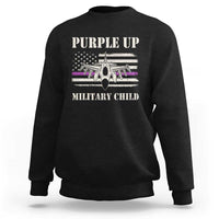 Purple Up For Military Kids Sweatshirt Month of Military Child Kids Air Force US Flag