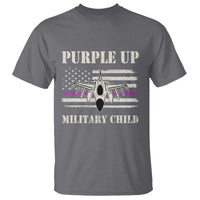 Purple Up For Military Kids T Shirt Month of Military Child Kids Air Force US Flag