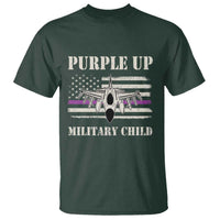 Purple Up For Military Kids T Shirt Month of Military Child Kids Air Force US Flag