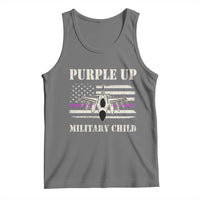 Purple Up For Military Kids Tank Top Month of Military Child Kids Air Force US Flag