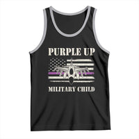 Purple Up For Military Kids Tank Top Month of Military Child Kids Air Force US Flag