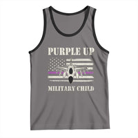 Purple Up For Military Kids Tank Top Month of Military Child Kids Air Force US Flag