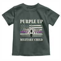 Purple Up For Military Kids Toddler T Shirt Month of Military Child Kids Air Force US Flag