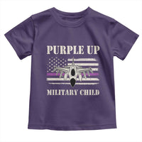 Purple Up For Military Kids Toddler T Shirt Month of Military Child Kids Air Force US Flag