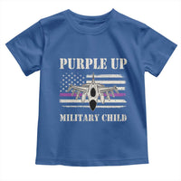 Purple Up For Military Kids Toddler T Shirt Month of Military Child Kids Air Force US Flag