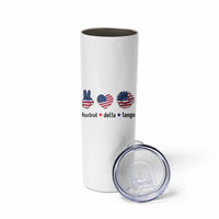 Funny Foxtrots Delta Tangos Skinny Tumbler American Flag Peace Sign Heart Sunflower