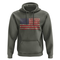 Spanish Pledge of Allegiance USA Flag Vintage Patriotic Graphic Hoodie American Patriot Promesa de Lealtad