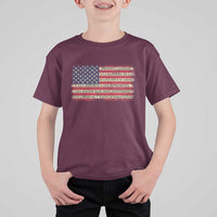 Spanish Pledge of Allegiance USA Flag Vintage Patriotic Graphic T Shirt For Kid American Patriot Promesa de Lealtad