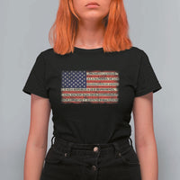Spanish Pledge of Allegiance USA Flag Vintage Patriotic Graphic T Shirt For Women American Patriot Promesa de Lealtad