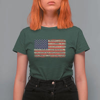 Spanish Pledge of Allegiance USA Flag Vintage Patriotic Graphic T Shirt For Women American Patriot Promesa de Lealtad