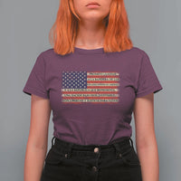 Spanish Pledge of Allegiance USA Flag Vintage Patriotic Graphic T Shirt For Women American Patriot Promesa de Lealtad