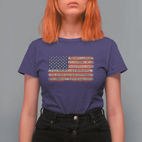 Spanish Pledge of Allegiance USA Flag Vintage Patriotic Graphic T Shirt For Women American Patriot Promesa de Lealtad