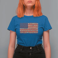 Spanish Pledge of Allegiance USA Flag Vintage Patriotic Graphic T Shirt For Women American Patriot Promesa de Lealtad
