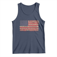 Spanish Pledge of Allegiance USA Flag Vintage Patriotic Graphic Tank Top American Patriot Promesa de Lealtad
