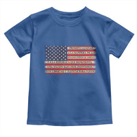 Spanish Pledge of Allegiance USA Flag Vintage Patriotic Graphic Toddler T Shirt American Patriot Promesa de Lealtad