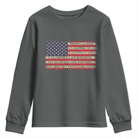 Spanish Pledge of Allegiance USA Flag Vintage Patriotic Graphic Youth Sweatshirt American Patriot Promesa de Lealtad