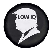Low IQ Political Silhouette Profile Humor Spare Tire Cover Satirical Politics Subtle Hate
