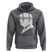 Low IQ Political Silhouette Profile Humor Hoodie Satirical Politics Subtle Hate