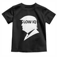 Low IQ Political Silhouette Profile Humor Toddler T Shirt Satirical Politics Subtle Hate