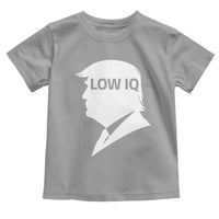 Low IQ Political Silhouette Profile Humor Toddler T Shirt Satirical Politics Subtle Hate