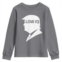 Low IQ Political Silhouette Profile Humor Youth Sweatshirt Satirical Politics Subtle Hate