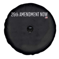 25th Amendment Now Minimalist Typography Graphic Spare Tire Cover Political Satire Patriotic American Flag
