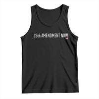 25th Amendment Now Minimalist Typography Graphic Tank Top Political Satire Patriotic American Flag
