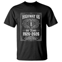 Historic Mother Road Highway 66 T Shirt Centennial 1926-2026 Classic Gas Pump Filigree Graphic