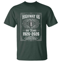 Historic Mother Road Highway 66 T Shirt Centennial 1926-2026 Classic Gas Pump Filigree Graphic